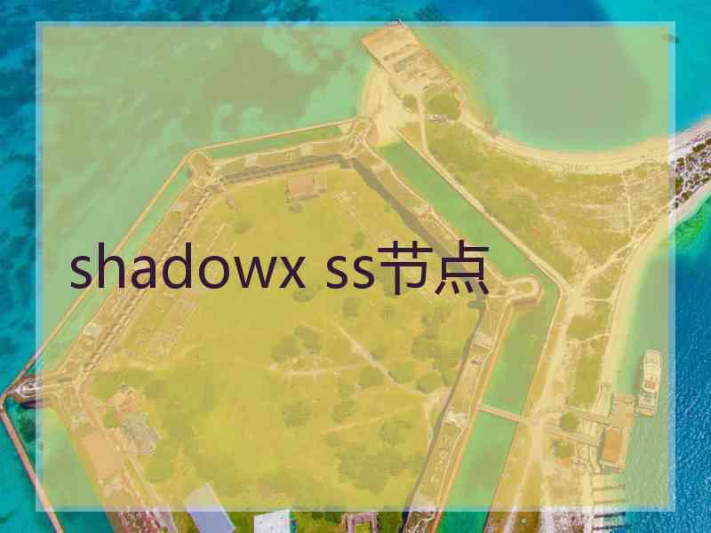 shadowx ss节点