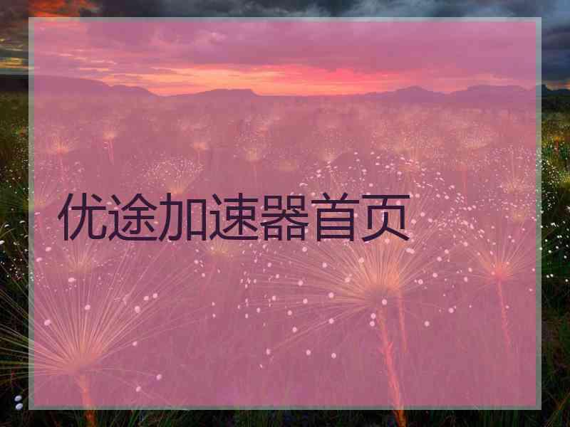 优途加速器首页
