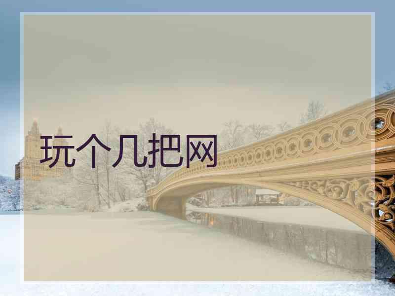 玩个几把网