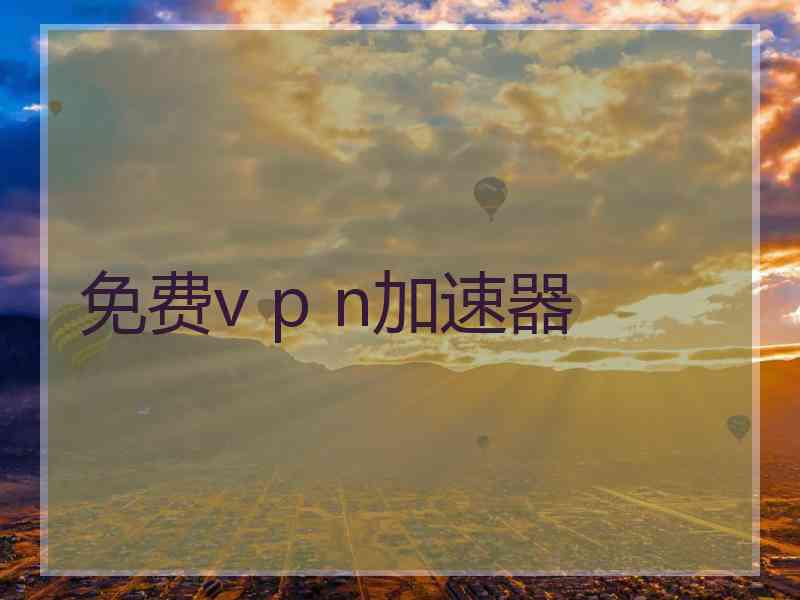 免费v p n加速器