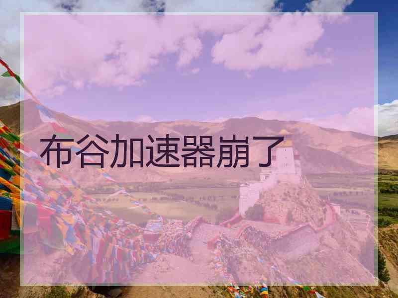 布谷加速器崩了