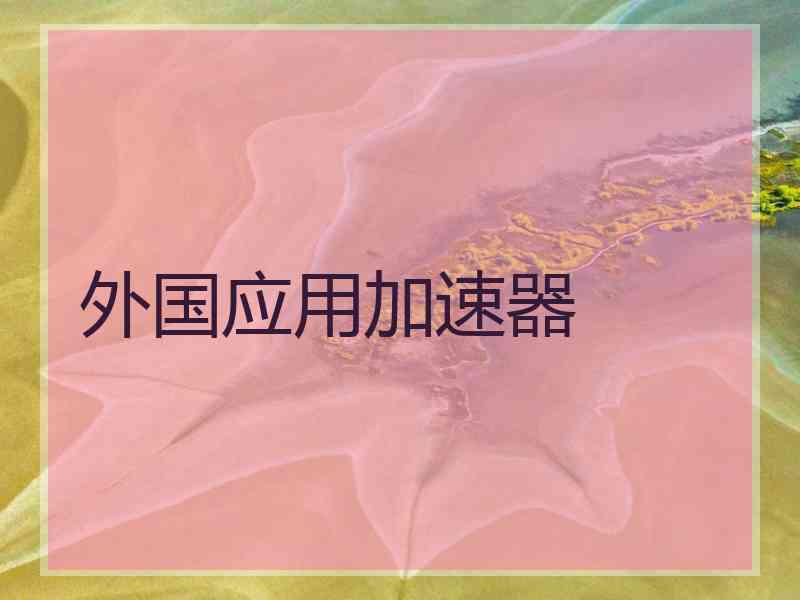 外国应用加速器