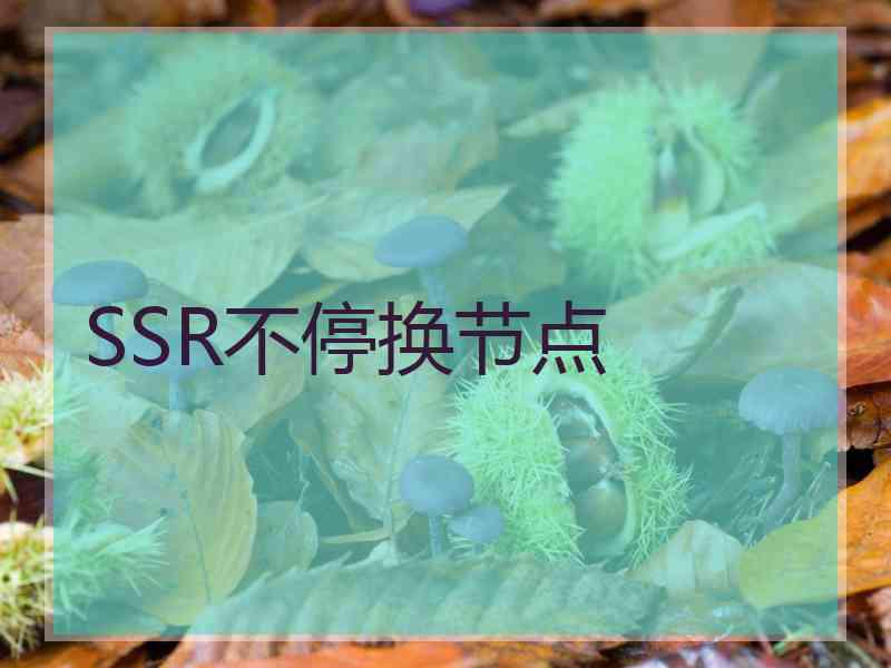 SSR不停换节点