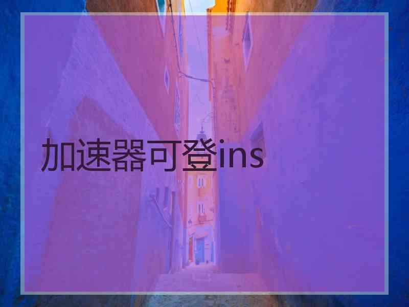 加速器可登ins