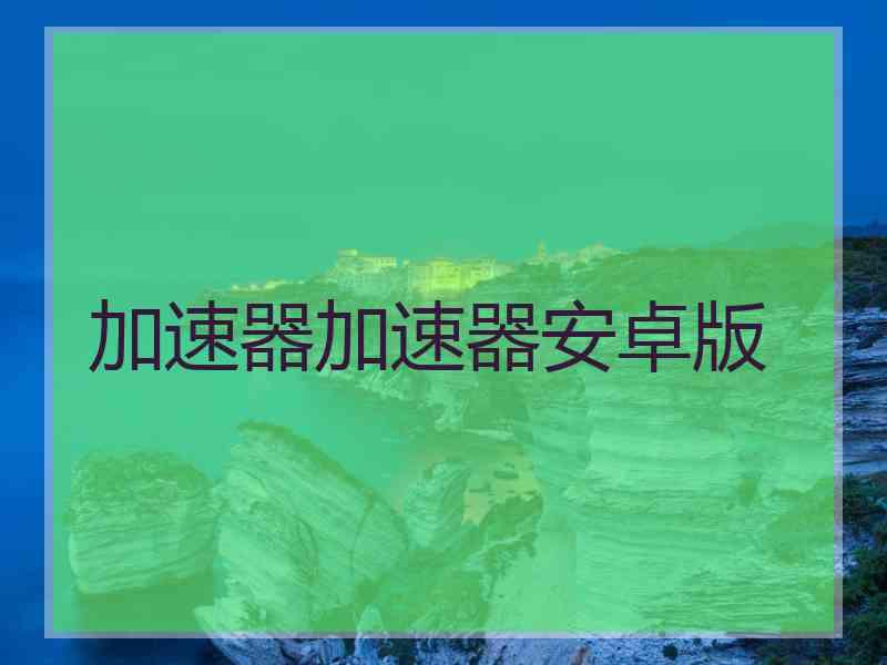 加速器加速器安卓版