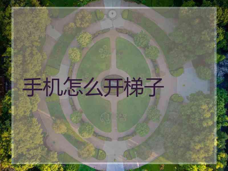 手机怎么开梯子