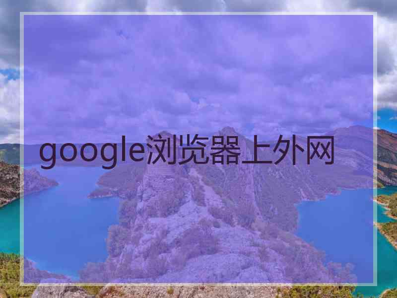 google浏览器上外网