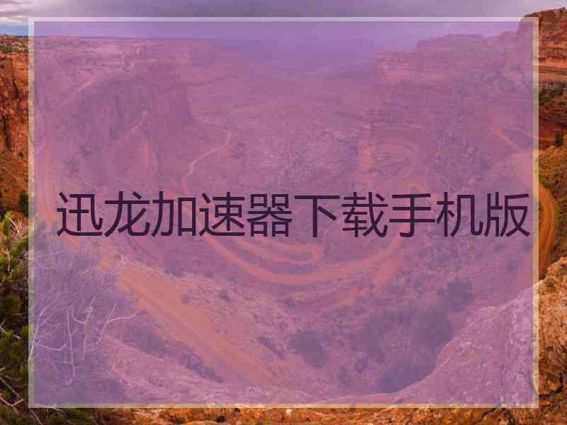 迅龙加速器下载手机版