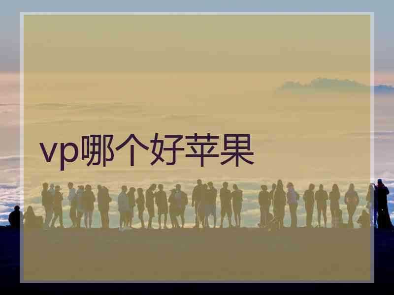 vp哪个好苹果