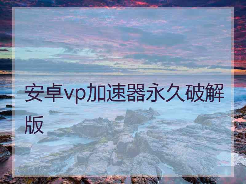 安卓vp加速器永久破解版