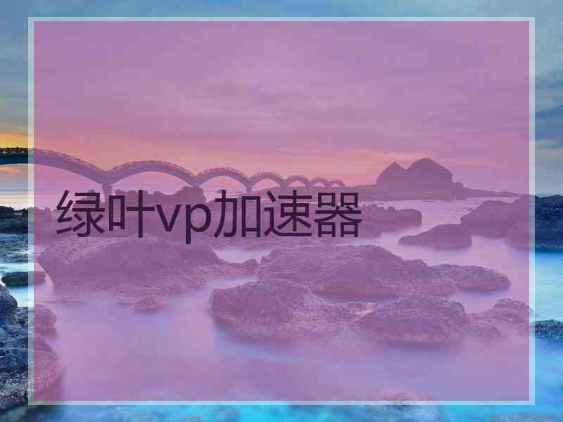 绿叶vp加速器