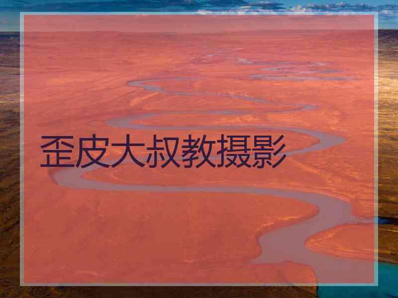 歪皮大叔教摄影