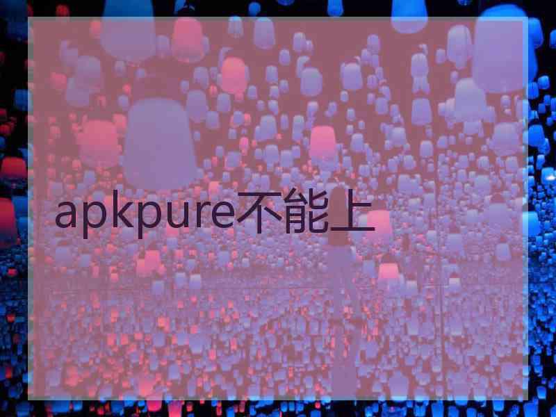 apkpure不能上