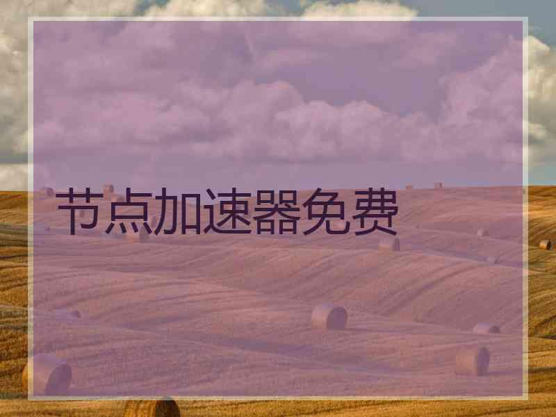 节点加速器免费