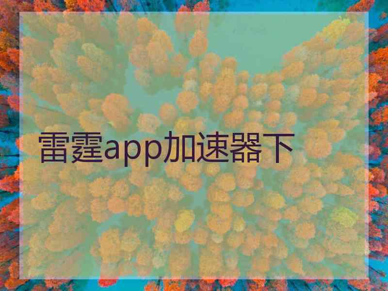 雷霆app加速器下