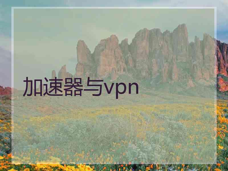 加速器与vpn