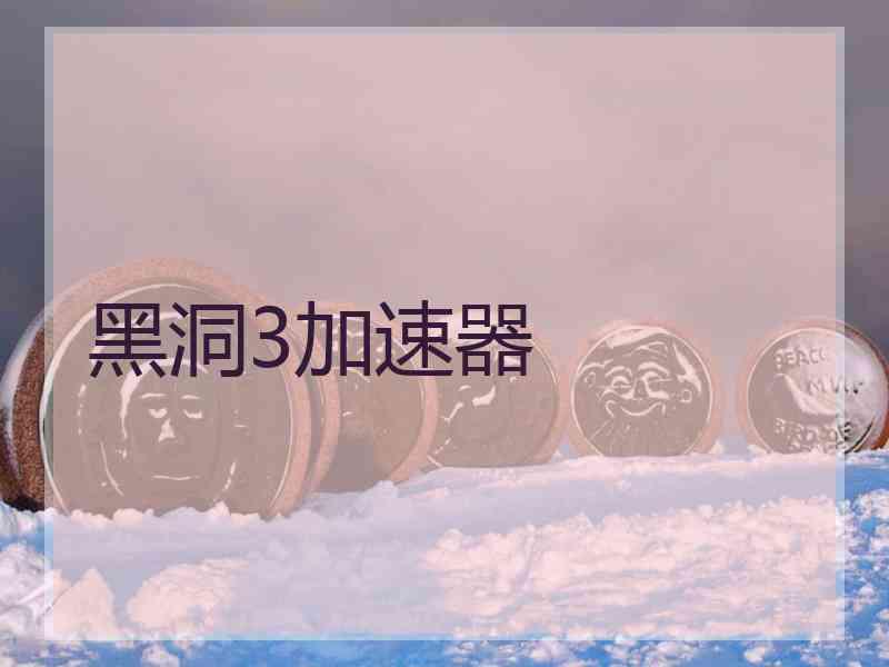 黑洞3加速器