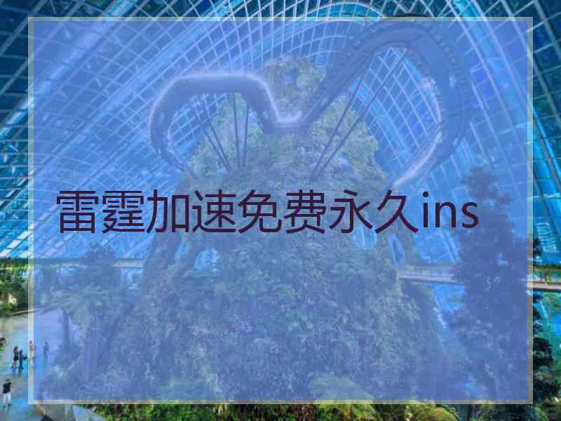 雷霆加速免费永久ins