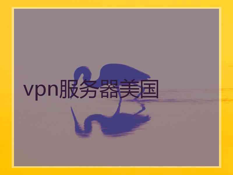 vpn服务器美国