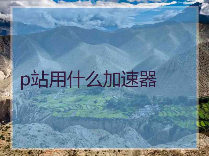 p站用什么加速器