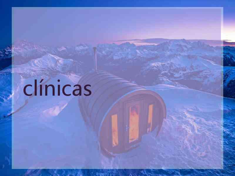 clínicas