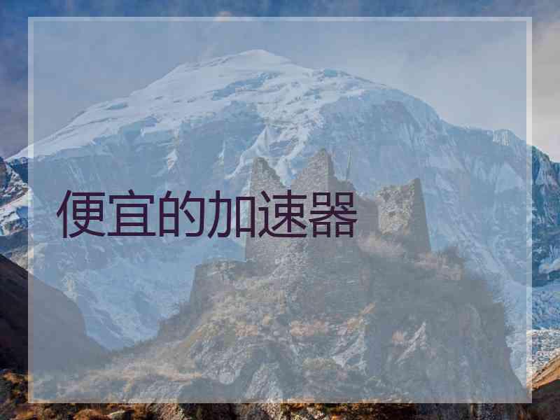 便宜的加速器