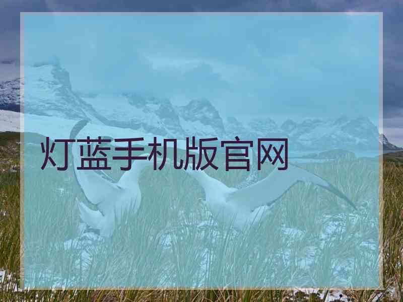 灯蓝手机版官网