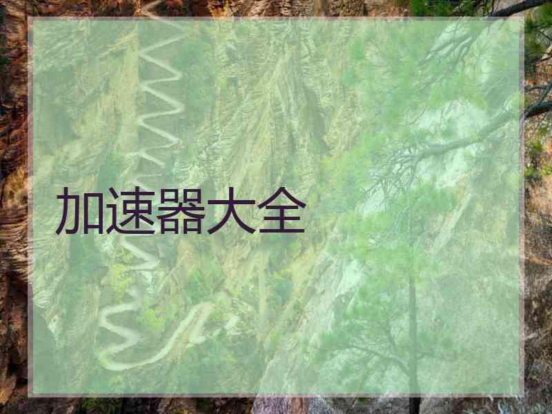 加速器大全