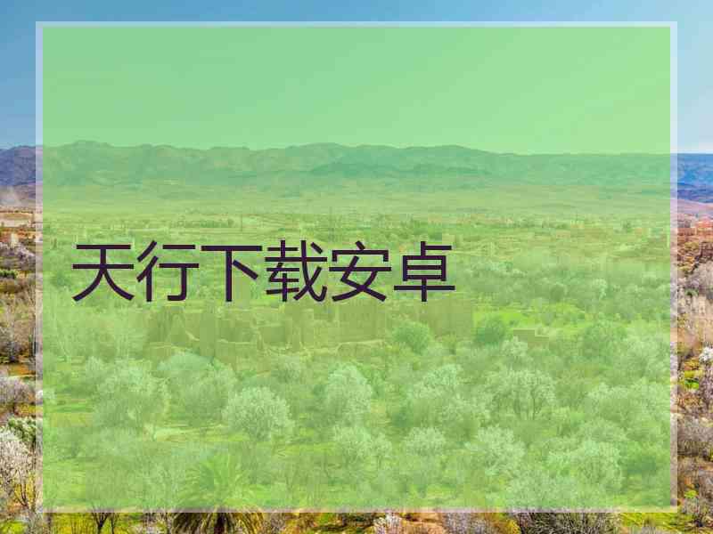 天行下载安卓