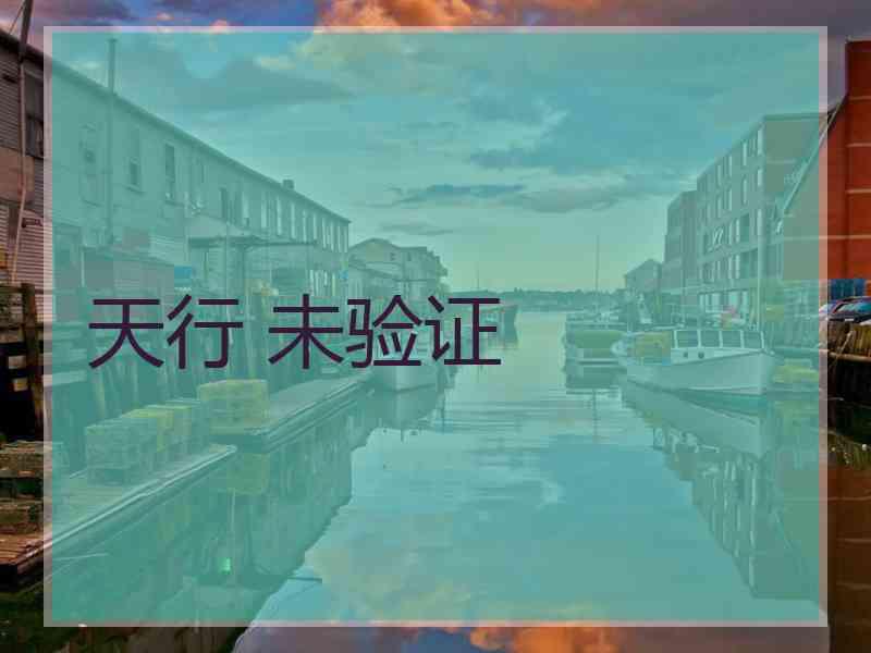 天行 未验证