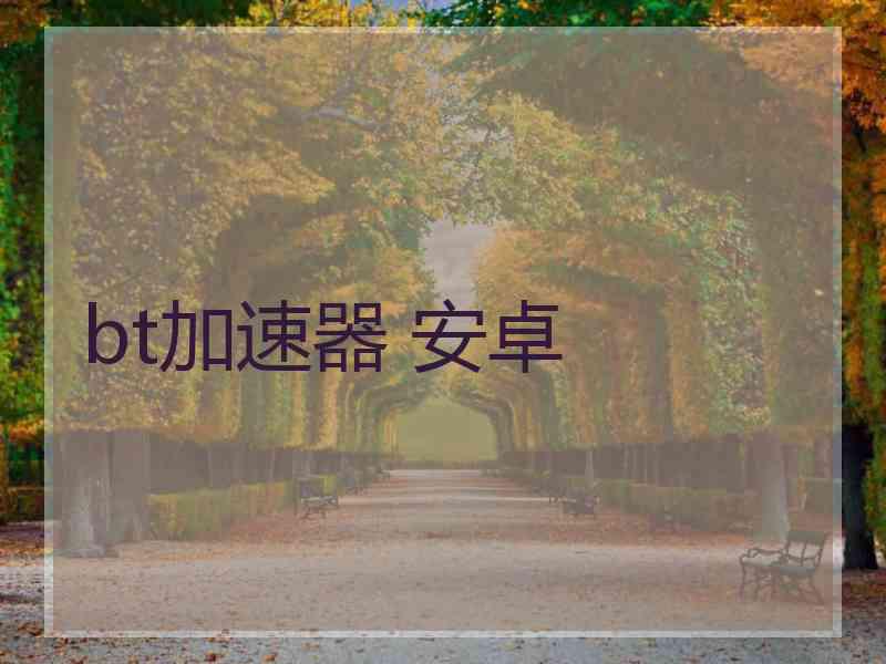 bt加速器 安卓