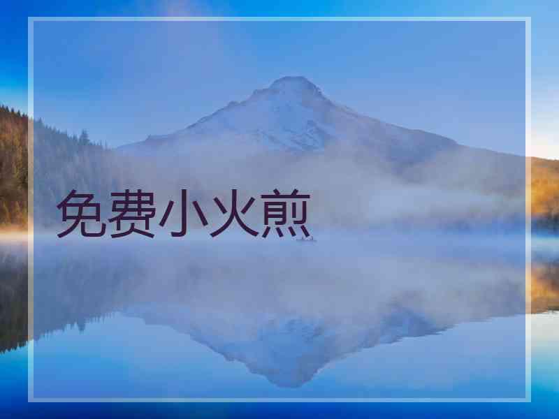 免费小火煎