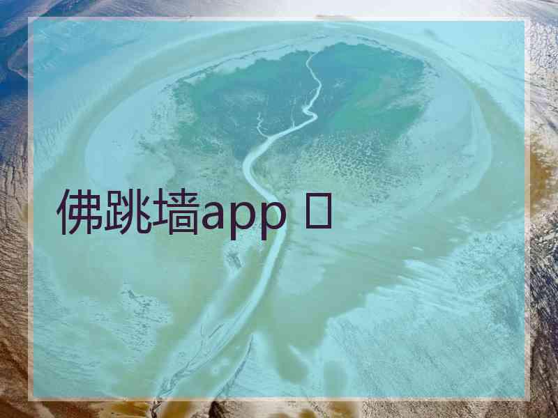 佛跳墙app 	