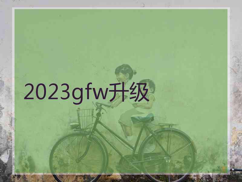 2023gfw升级