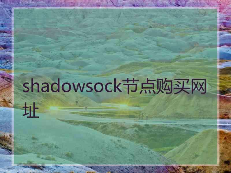 shadowsock节点购买网址