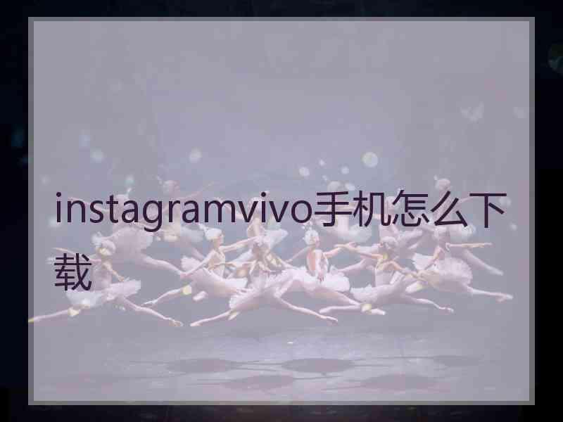 instagramvivo手机怎么下载