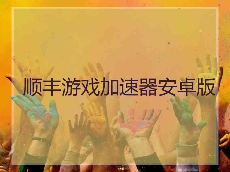 顺丰游戏加速器安卓版