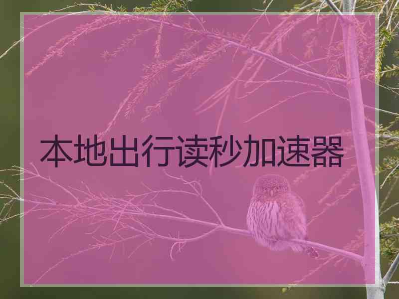 本地出行读秒加速器
