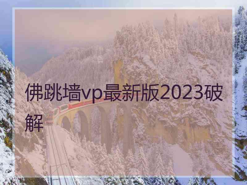 佛跳墙vp最新版2023破解