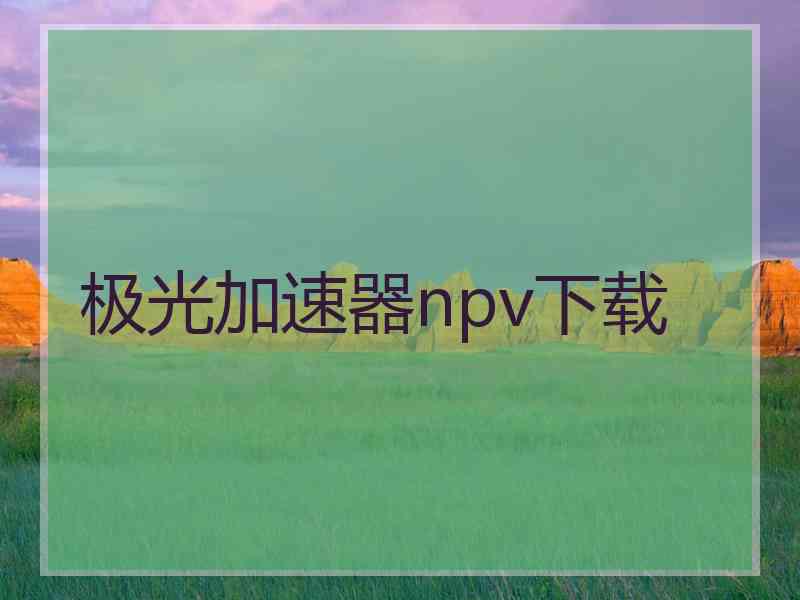 极光加速器npv下载