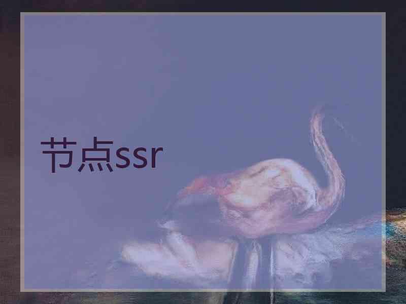 节点ssr