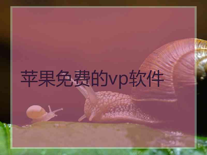 苹果免费的vp软件