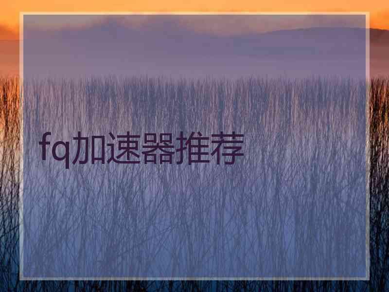 fq加速器推荐