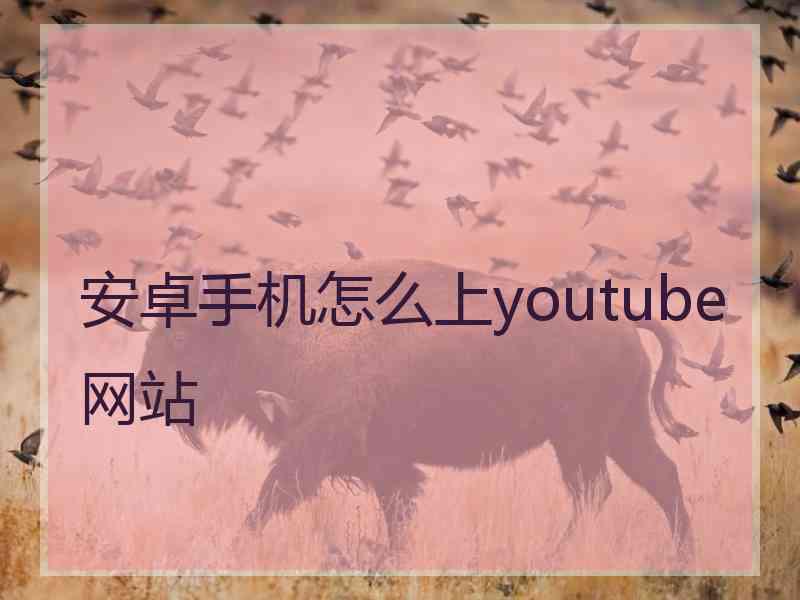 安卓手机怎么上youtube网站