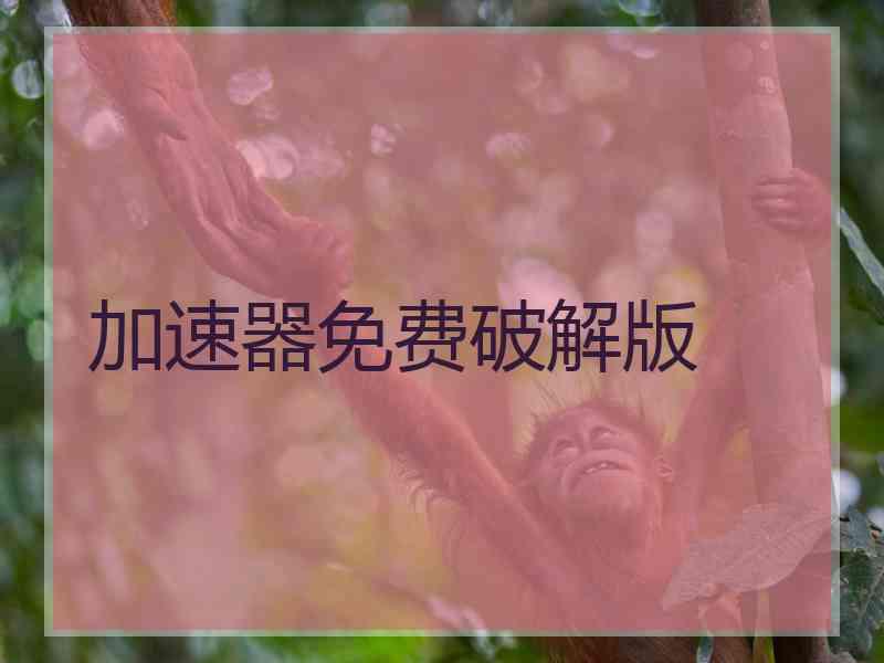 加速器免费破解版
