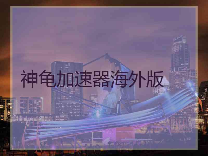 神龟加速器海外版