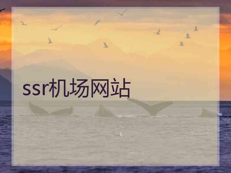 ssr机场网站