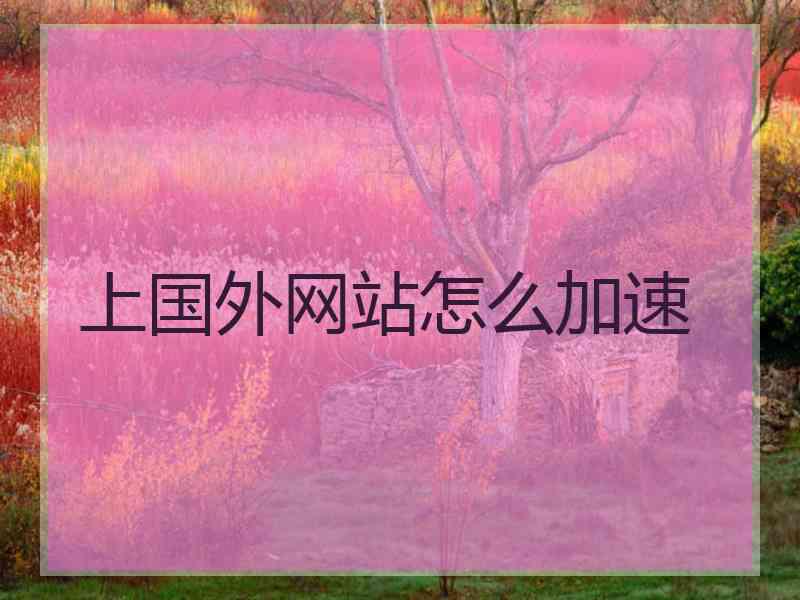 上国外网站怎么加速
