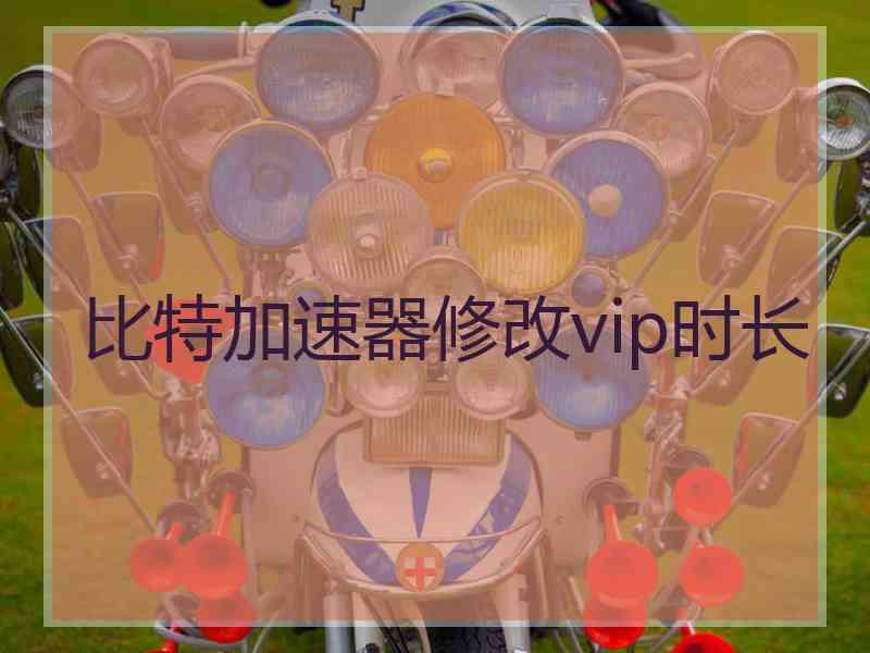 比特加速器修改vip时长