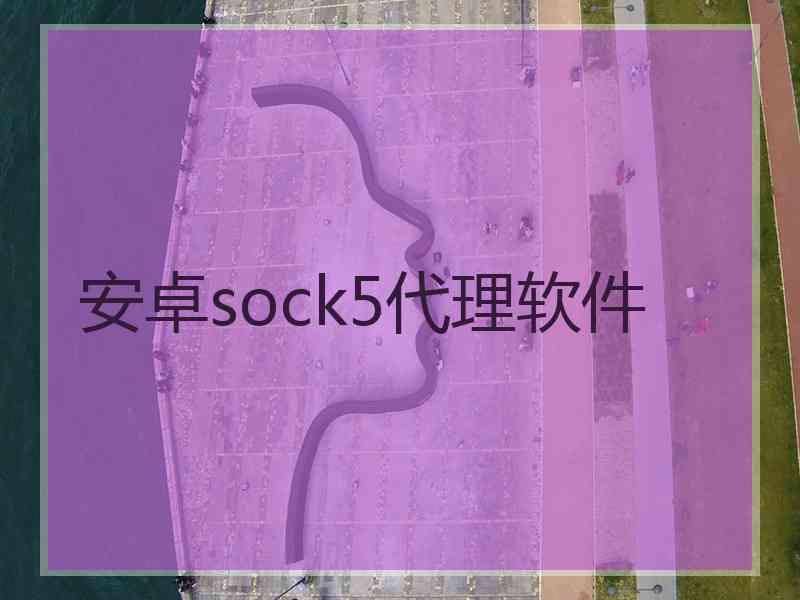 安卓sock5代理软件